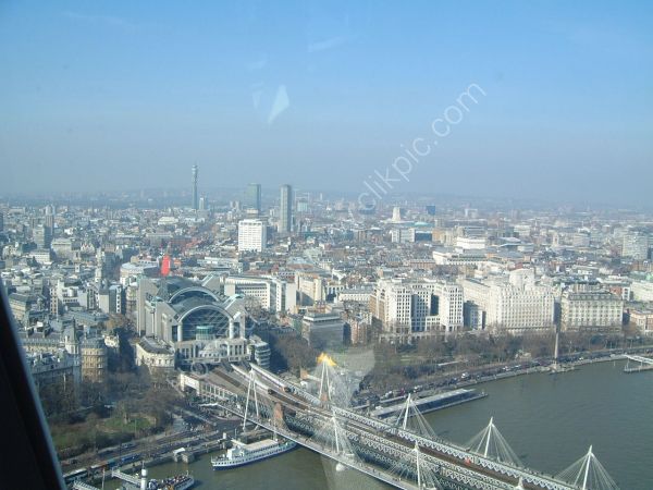 View of City from London Eye, London